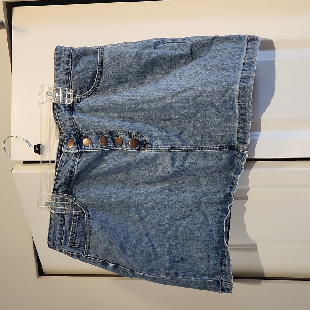 Mini Jean Skirt